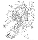 BODY PARTS Diagram and Parts List for J2B918WEK4WW  General Electric Range