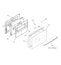 DOOR Diagram and Parts List for JDS26BD1CT  General Electric Range