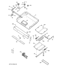 GAS & BURNER PARTS Diagram and Parts List for JGBP30SEK3SS  General Electric Range