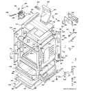 BODY PARTS Diagram and Parts List for JGBP36WEJ4WW  General Electric Range
