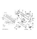 CONTROLS & BACKSPLASH Diagram and Parts List for WBSR3000F0WS  General Electric Washer