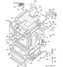 BODY PARTS Diagram and Parts List for JGBP24BEH5CT  General Electric Range