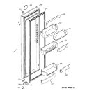 FRESH FOOD DOOR Diagram and Parts List for GCE21LGTAFNS  General Electric Refrigerator