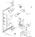 FRESH FOOD SECTION Diagram and Parts List for GCE21LGTAFSS  General Electric Refrigerator