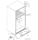 CASE PARTS Diagram and Parts List for PTE25LBTARWW  General Electric Refrigerator