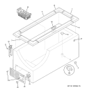 CABINET Diagram and Parts List for FCM20DTBWH  General Electric Freezer
