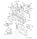 MOTOR & CHASSIS PARTS Diagram and Parts List for AZ28E09EABM3  General Electric Air Conditioner