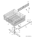 UPPER RACK ASSEMBLY Diagram and Parts List for GSD6700G00CC  General Electric Dishwasher