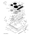 COOKTOP PARTS Diagram and Parts List for PP942SM1SS  General Electric Cooktop