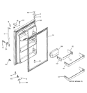 FRESH FOOD DOOR Diagram and Parts List for GTS22JBPCRWW  General Electric Refrigerator