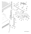 FRESH FOOD SECTION Diagram and Parts List for GTS22JBPCRWW  General Electric Refrigerator