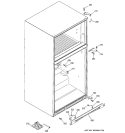 CASE PARTS Diagram and Parts List for GTS22JBPCRWW  General Electric Refrigerator