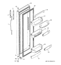 FRESH FOOD DOOR Diagram and Parts List for GCE21LGTAFWW  General Electric Refrigerator