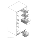 FREEZER SHELVES Diagram and Parts List for GCE21LGTAFWW  General Electric Refrigerator