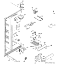 FRESH FOOD SECTION Diagram and Parts List for GCE21LGTAFWW  General Electric Refrigerator