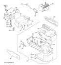 ICE MAKER & DISPENSER Diagram and Parts List for GCE21ZGTAFWW  General Electric Refrigerator