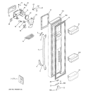 FREEZER DOOR Diagram and Parts List for GCE23LGTAFBB  General Electric Refrigerator