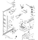 FRESH FOOD SECTION Diagram and Parts List for GCU21LGTAFSS  General Electric Refrigerator