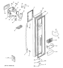 FREEZER DOOR Diagram and Parts List for PSS26MSTASS  General Electric Refrigerator