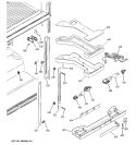 FRESH FOOD SECTION Diagram and Parts List for PTE25SBTARBS  General Electric Refrigerator