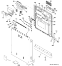 Part Location Diagram of WD34X10908 GE Keypad