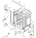 BODY PARTS Diagram and Parts List for PDW9700J00II  General Electric Dishwasher