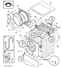 CABINET, DOOR & TOP Diagram and Parts List for WSSH300G0WW  General Electric Washer