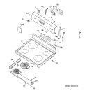 Part Location Diagram of WB27K10189 GE OVERLAY T09-B
