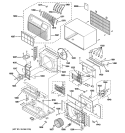 CABINET & COMPONENTS Diagram and Parts List for AJHS10DCCM1  General Electric Air Conditioner