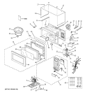 MICROWAVE Diagram and Parts List for JEM31BF02  General Electric Microwave