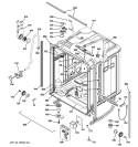 BODY PARTS Diagram and Parts List for ZBD0710K15SS  General Electric Dishwasher