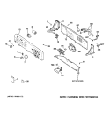 Part Location Diagram of WH42X10656 GE Backsplash Panel - White