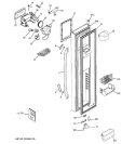 FREEZER DOOR Diagram and Parts List for GSL25LGTEBS  General Electric Refrigerator