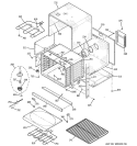 LOWER OVEN Diagram and Parts List for JT955CF8CC  General Electric Wall Oven