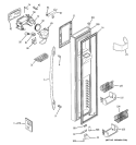 FREEZER DOOR Diagram and Parts List for PSK27SGSDCSS  General Electric Refrigerator