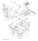 ICE MAKER & DISPENSER Diagram and Parts List for PSK29NGSDCCC  General Electric Refrigerator