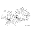 CONTROL PANEL Diagram and Parts List for JCB968SK1SS  General Electric Range