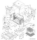 BODY PARTS Diagram and Parts List for JS998SK1SS  General Electric Microwave Oven Combo