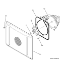 CONVECTION FAN Diagram and Parts List for ZET1PL1SS  General Electric Wall Oven