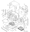 BODY PARTS Diagram and Parts List for ZET1SL1SS  General Electric Wall Oven
