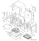 UPPER OVEN Diagram and Parts List for ZET2PL1SS  General Electric Wall Oven