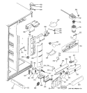 FRESH FOOD SECTION Diagram and Parts List for PSI23NSTESV  General Electric Refrigerator