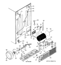 SEALED SYSTEM & MOTHER BOARD Diagram and Parts List for PSK25MGSDCCC  General Electric Refrigerator