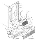 SEALED SYSTEM & MOTHER BOARD Diagram and Parts List for PSK27NHSDCWW  General Electric Refrigerator