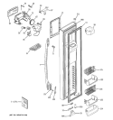 FREEZER DOOR Diagram and Parts List for PSS23MGTEBB  General Electric Refrigerator