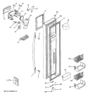 FREEZER DOOR Diagram and Parts List for PSS23MSTESS  General Electric Refrigerator
