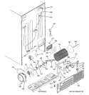SEALED SYSTEM & MOTHER BOARD Diagram and Parts List for PSS23MSTESS  General Electric Refrigerator