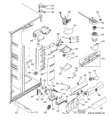 FRESH FOOD SECTION Diagram and Parts List for PSS23NSTESS  General Electric Refrigerator
