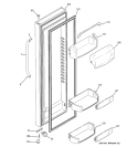 FRESH FOOD DOOR Diagram and Parts List for GSS23LSTESS  General Electric Refrigerator