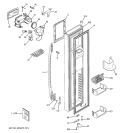 Part Location Diagram of WR55X10655 GE Refrigerator Dispenser Interface Assembly